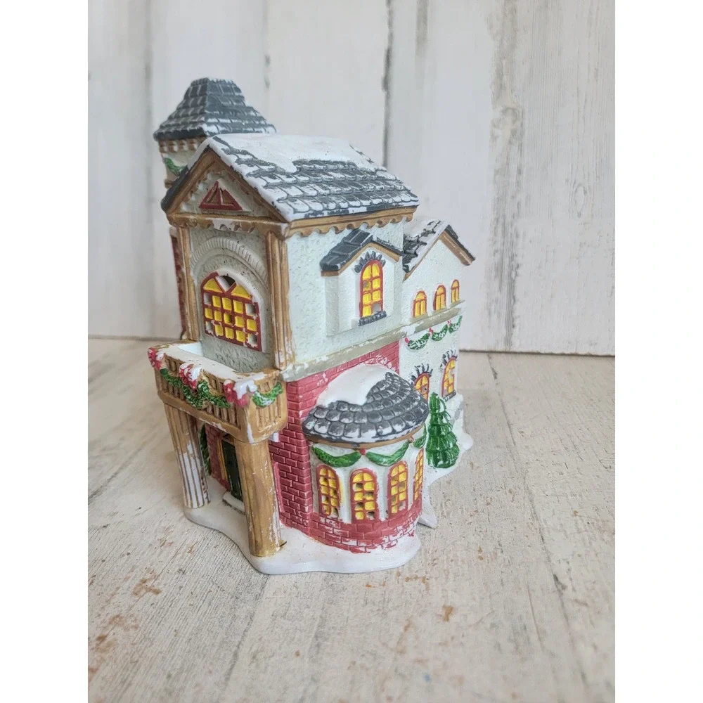 Vintage trim a home court house village accessory Xmas home decor figure